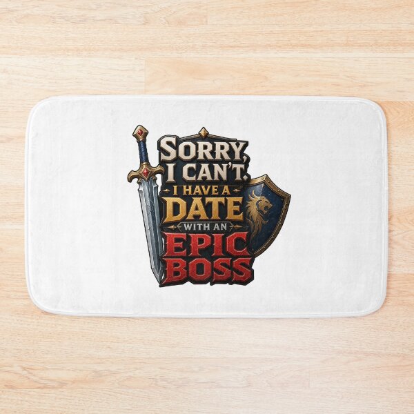 Item preview, gamer play Sorry I Can't I Have a Date With an Epic Boss RPG Gamer Design designed and sold by Uglyandcute.