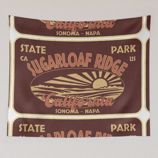 Item preview, Sugarloaf Ridge State Park, Sonoma - Napa, California, badge design designed and sold by Wanderful-roads.