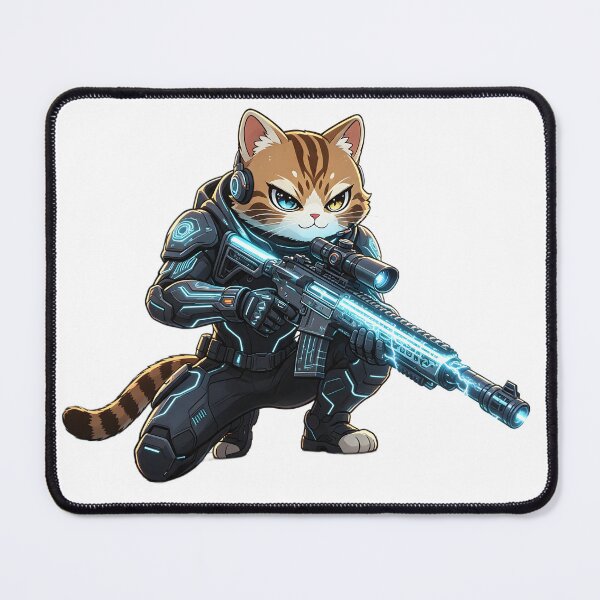 Item preview, Cyber-Sniper Felis Nigripes - Elite Tactical Cat Warrior designed and sold by ABYSSLAB.