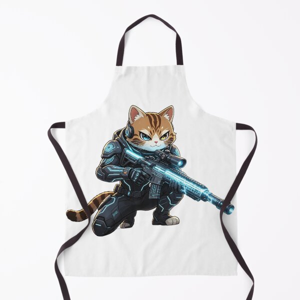 Item preview, Cyber-Sniper Felis Nigripes - Elite Tactical Cat Warrior designed and sold by ABYSSLAB.