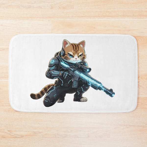 Item preview, Cyber-Sniper Felis Nigripes - Elite Tactical Cat Warrior designed and sold by ABYSSLAB.