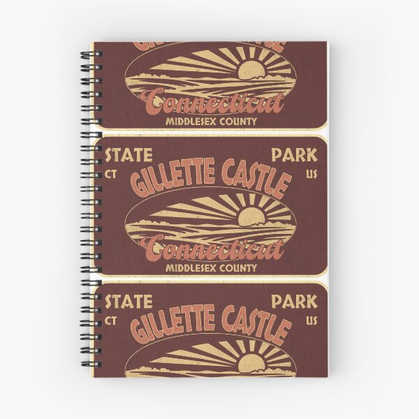 Item preview, Gillette Castle State Park, Middlesex County, Connecticut, badge design designed and sold by Wanderful-roads.