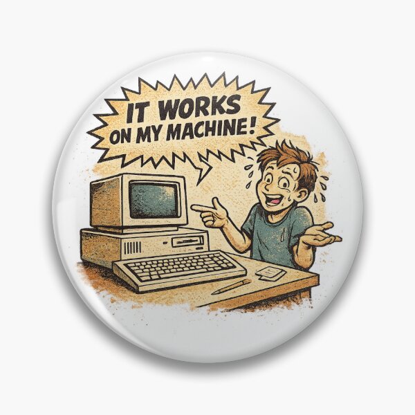Item preview, It Works On My Machine | Retro Programmer T-Shirt designed and sold by EPICSTORYTELLER.