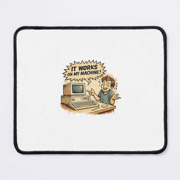 Item preview, It Works On My Machine | Retro Programmer T-Shirt designed and sold by EPICSTORYTELLER.