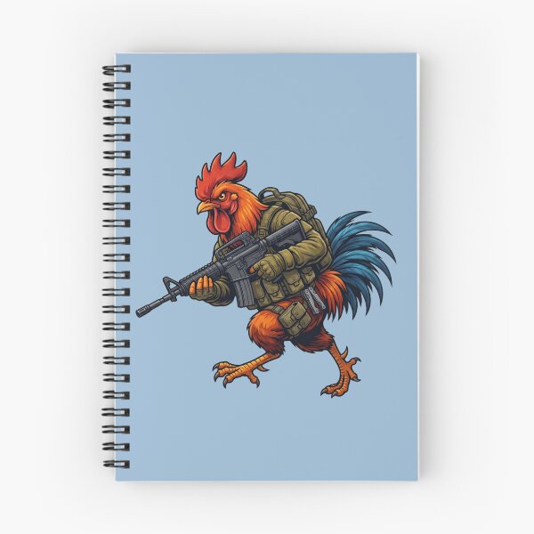 Item preview, Badass Charging Rooster Soldier Tactical Combat Chicken Art designed and sold by BreezifyDesignStudio.