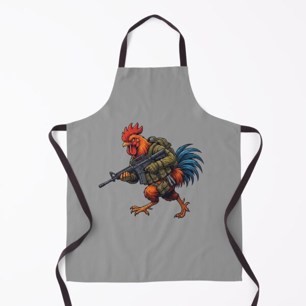 Item preview, Badass Charging Rooster Soldier Tactical Combat Chicken Art designed and sold by BreezifyDesignStudio.