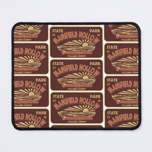 Item preview, Mansfield Hollow State Park, Tolland County, Connecticut, badge design designed and sold by Wanderful-roads.