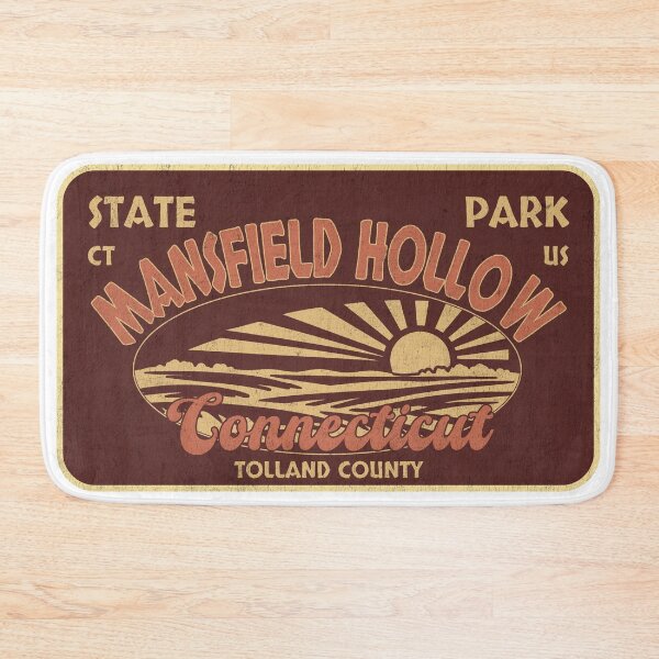 Item preview, Mansfield Hollow State Park, Tolland County, Connecticut, badge design designed and sold by Wanderful-roads.