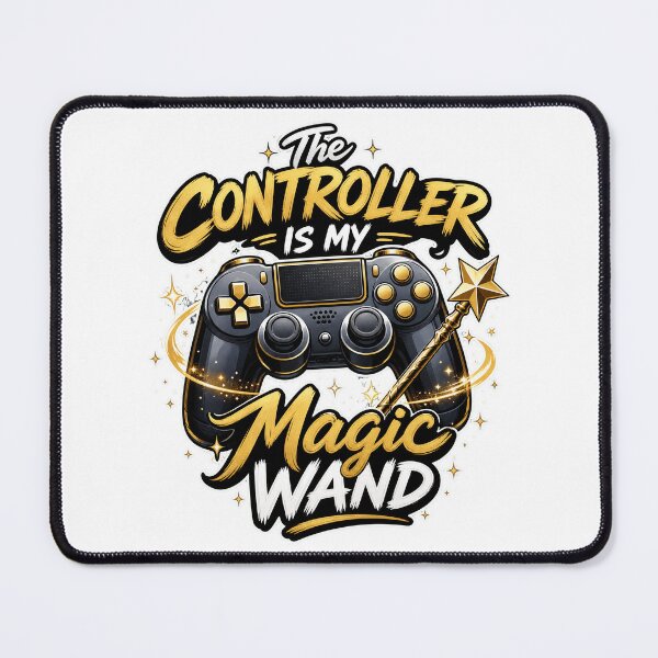 Item preview, gamer play station The Controller Is My Magic Wand Gold Gamer Design designed and sold by Uglyandcute.