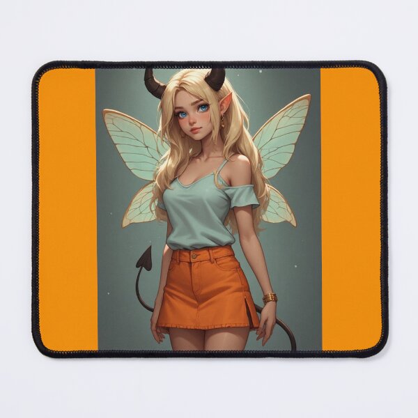 Item preview, Cute anime demon fairy girl designed and sold by ArtsJulian.