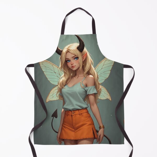 Item preview, Cute anime demon fairy girl designed and sold by ArtsJulian.