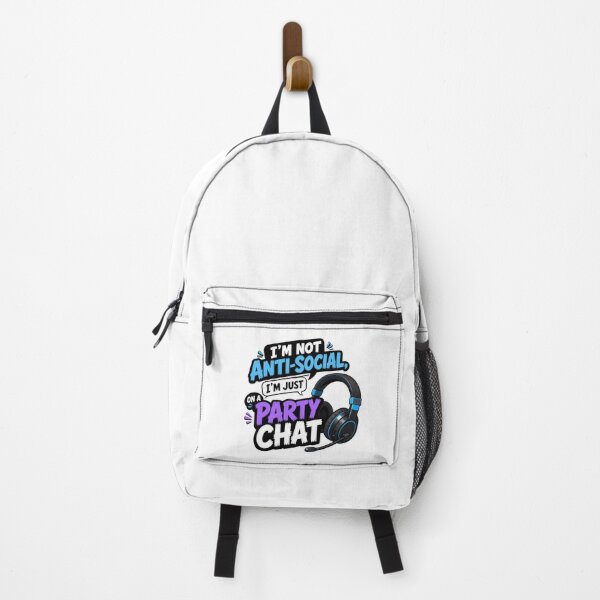 Item preview, gamer play station Not Anti Social Just on a Party Chat Funny Gamer  designed and sold by Uglyandcute.