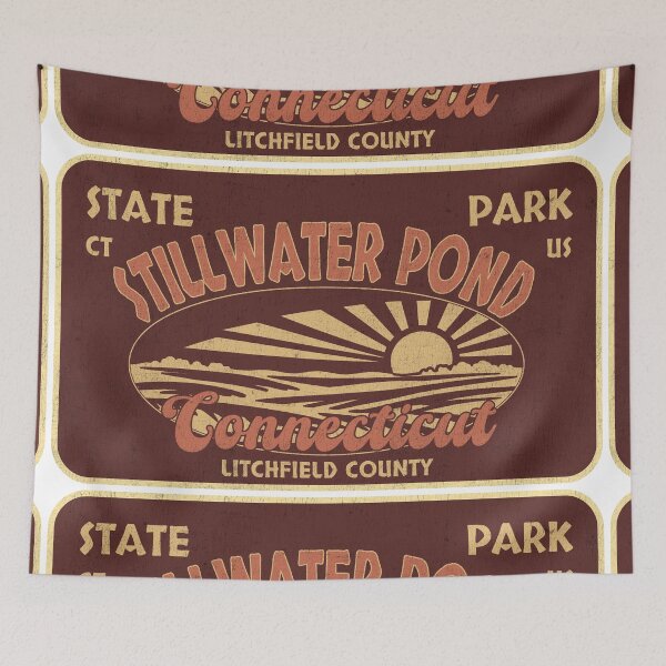 Item preview, Stillwater Pond State Park, Litchfield County, Connecticut, badge design designed and sold by Wanderful-roads.