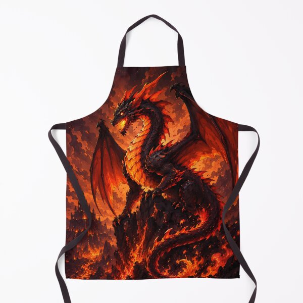 Item preview, Inferno Guardian | Epic Fire Dragon Fantasy Digital Art | Dark Magic Creature Illustration designed and sold by Strange man.