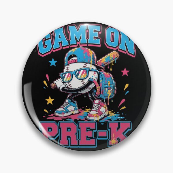 Item preview, Game On Pre-K Cool Baseball Retro Back to School Cartoon designed and sold by haitrieuic96.