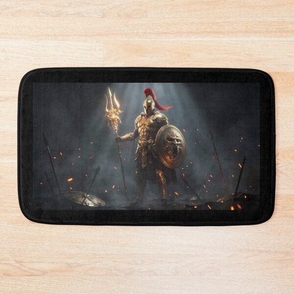 Item preview, Epic Spartan Warrior Red Cape Battlefield designed and sold by GalleryBrisArt.