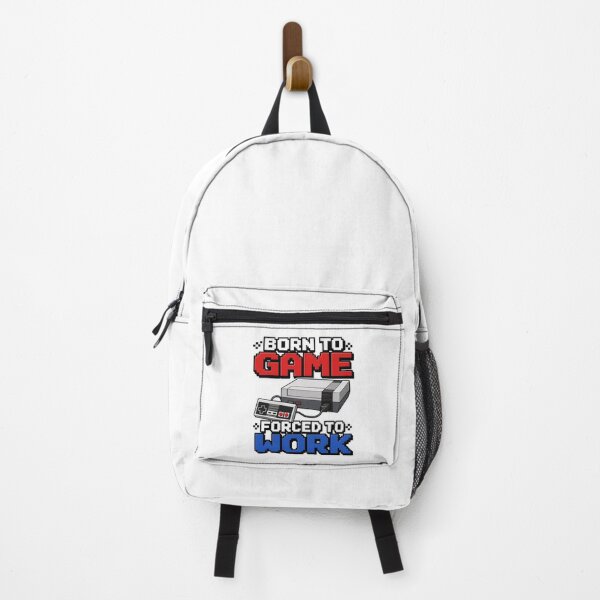 Item preview, gamer play Born to Game Forced to Work Retro NES Gamer Design designed and sold by Uglyandcute.