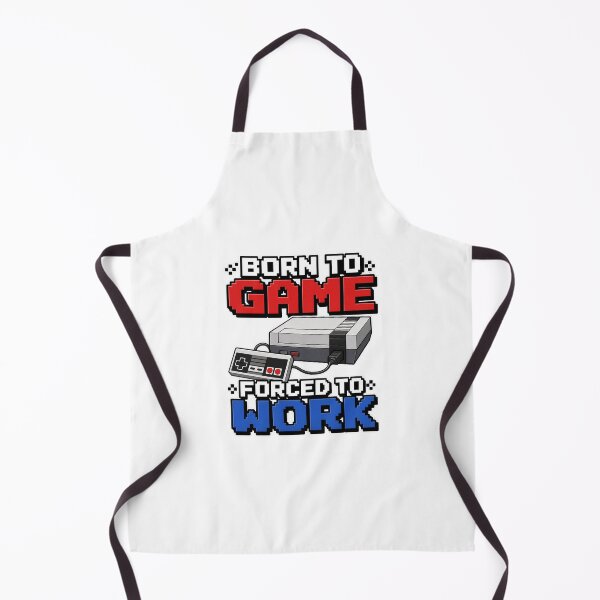 Item preview, gamer play Born to Game Forced to Work Retro NES Gamer Design designed and sold by Uglyandcute.