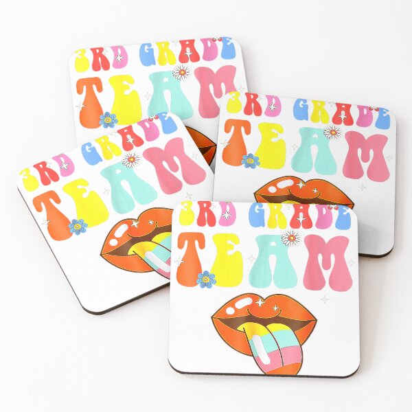 Item preview, Retro Groovy 3rd Third Grade Team Lips Back To School Kids designed and sold by GloomWood.