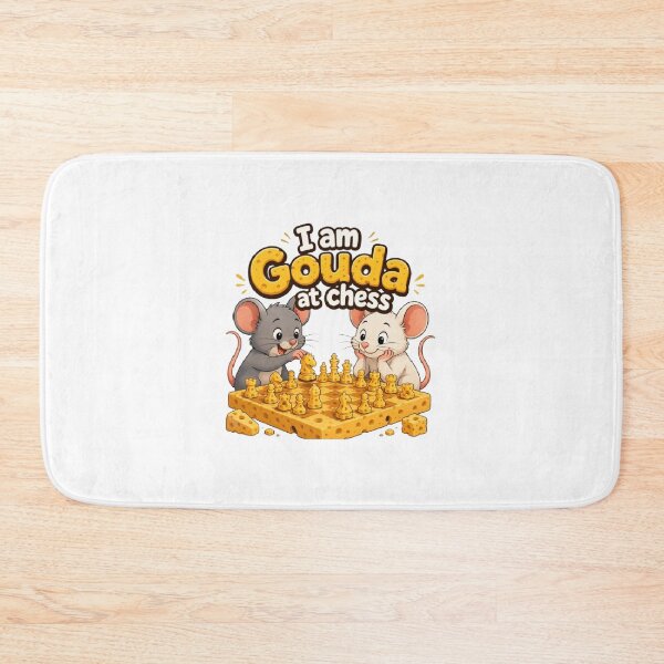 Item preview, Ratones jugando ajedrez sobre tablero de queso designed and sold by RaulWeirdAndFun.