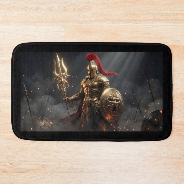 Item preview, Epic Spartan Warrior Red Cape Battlefield designed and sold by GalleryBrisArt.