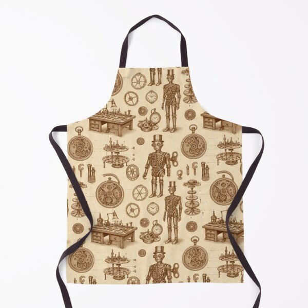 Item preview, Clockwork Automaton Toile Pattern Vintage Steampunk designed and sold by StickyGuys.