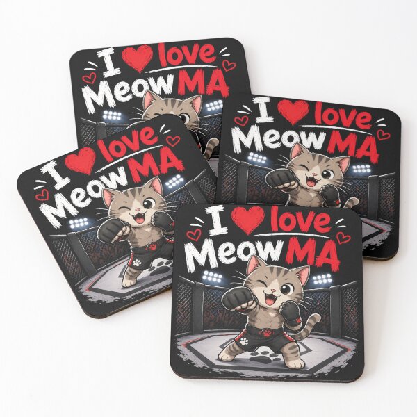 Item preview, Title: Cute kitten MMA fighter MeowMA designed and sold by RaulWeirdAndFun.