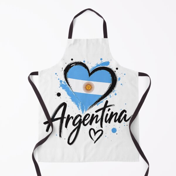 Item preview, Argentina Heart Flag Patriotic Love Country Pride National Spirit designed and sold by Serene woods.