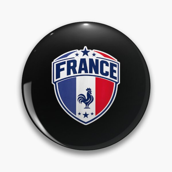 Item preview, France National Football Team Shield Crest Flag Supporter Pride Design designed and sold by River Silva.