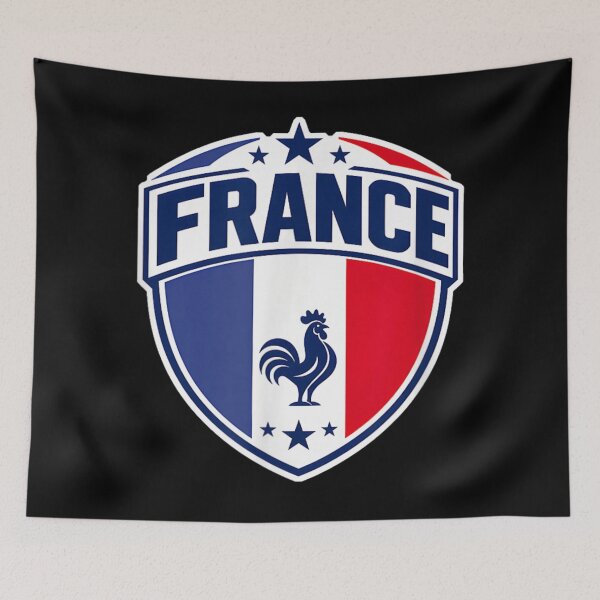 Item preview, France National Football Team Shield Crest Flag Supporter Pride Design designed and sold by River Silva.