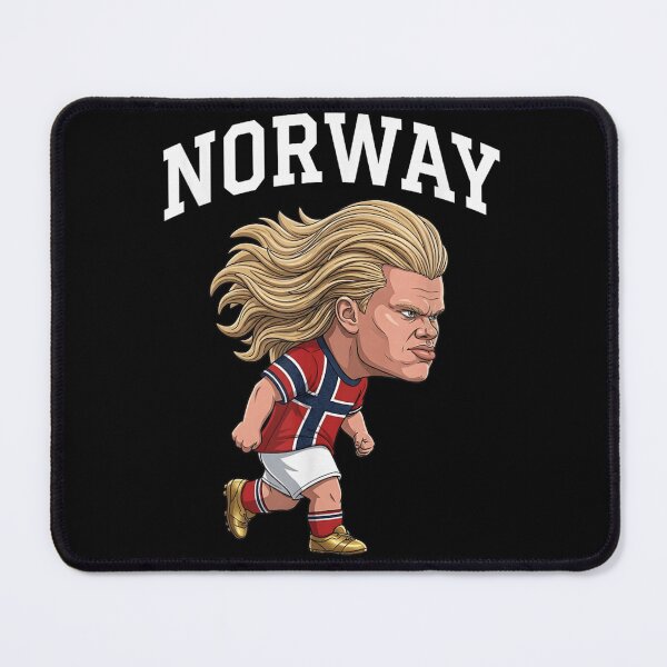 Item preview, Norway Cartoon Football Star National Soccer Fan Character Illustration Design designed and sold by River Silva.