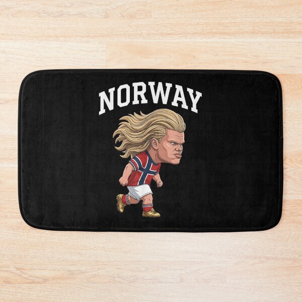 Item preview, Norway Cartoon Football Star National Soccer Fan Character Illustration Design designed and sold by River Silva.