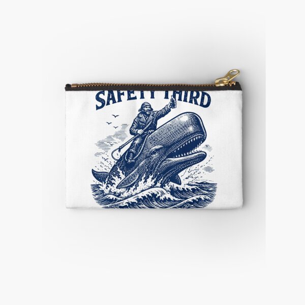 Item preview, Safety Third Funny Whale Rider Adventure Vintage Ocean Graphic Design designed and sold by River Silva.