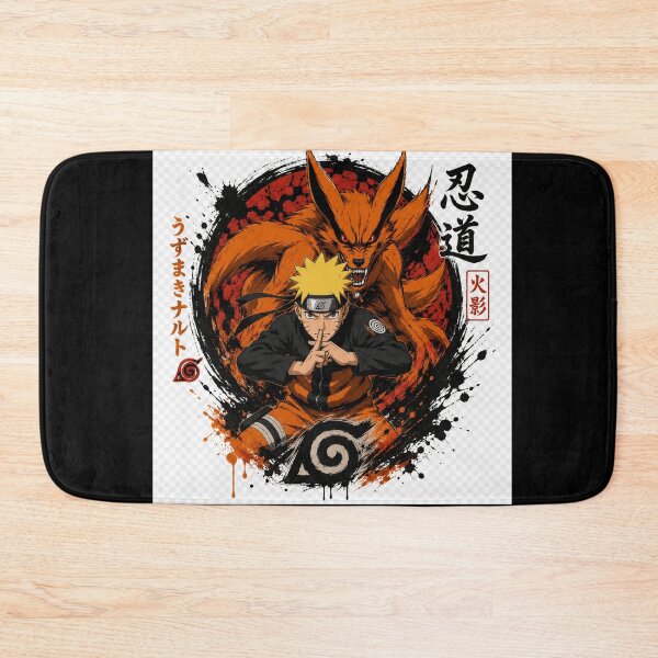 Item preview, Naruto and Nine-Tailed Fox Art designed and sold by Ink-Orbit.
