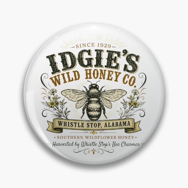 Item preview, Vintage Idgie's Wild Honey Company Southern Wildflower Bee Farm Design designed and sold by River Silva.