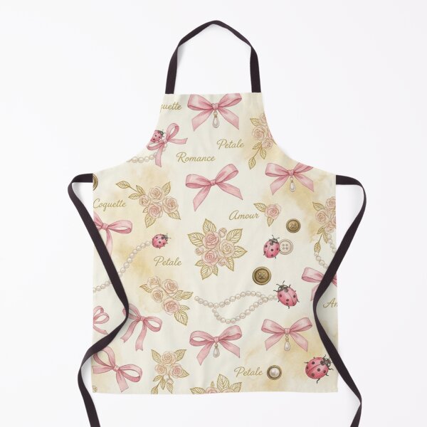 Item preview, Vintage Pink Ribbons and Ladybugs designed and sold by purplesensation.