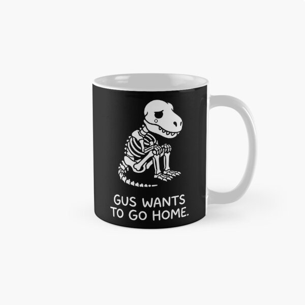 Item preview, Gus Wants To Go Home Sad Skeleton Pixel Art designed and sold by SplashTastic.