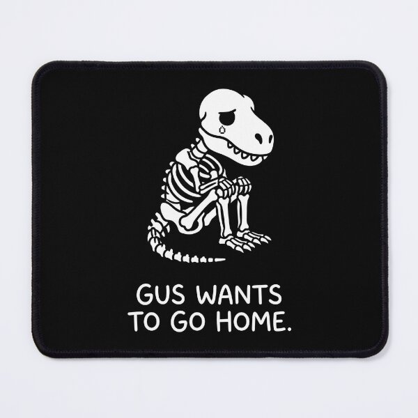 Item preview, Gus Wants To Go Home Sad Skeleton Pixel Art designed and sold by SplashTastic.