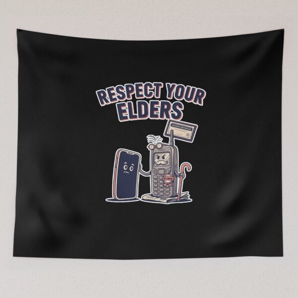 Item preview, Respect Your Elders Phone T-Shirts designed and sold by Naitsebas.