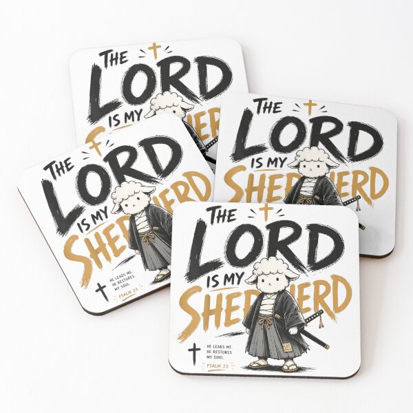 Item preview, The Lord Is My Shepherd Cute Samurai Lamb Psalm Twenty Three designed and sold by Taniyah Gomes.