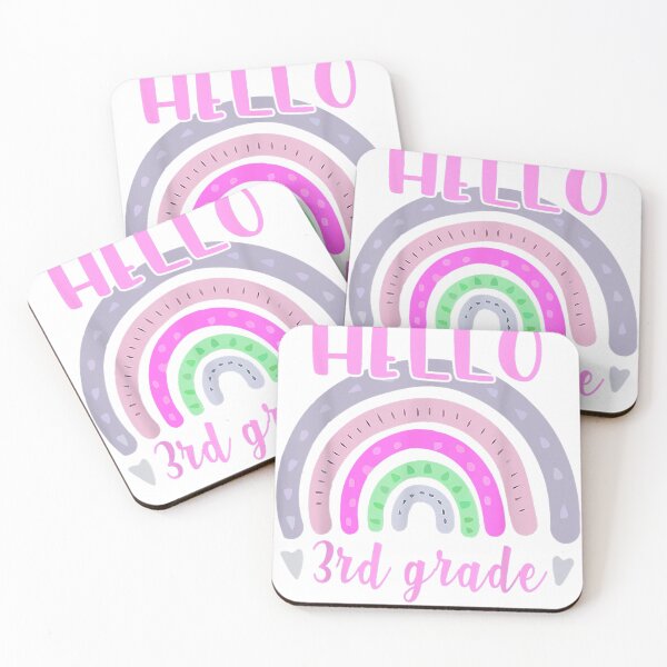 Item preview, Hello 3rd Grade Teacher Student Back To School Boho Rainbow  designed and sold by GloomWood.