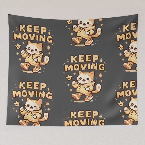Item preview, keep moving designed and sold by idoocollective1.