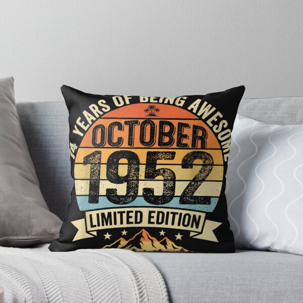 Item preview, 74 Years Of Being Awesome October 1952 Birthday Celebration Gift designed and sold by Taniyah Gomes.