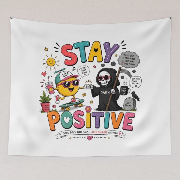 Item preview, Stay positive designed and sold by nimmitrends.