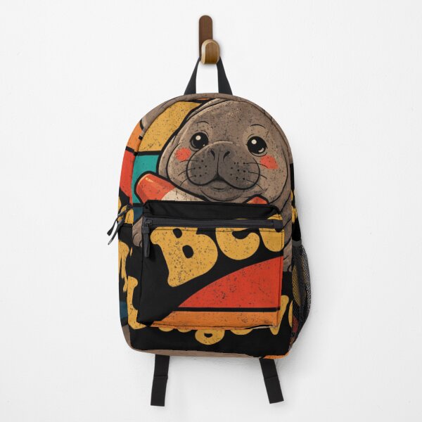 Item preview, Become Ungovernable Funny Seal Holding Traffic Cone Retro Sunset Style designed and sold by Taniyah Gomes.
