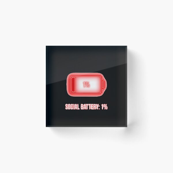 Item preview, Percent Social Battery Empty Funny Introvert Warning Graphic designed and sold by WorldShop17.