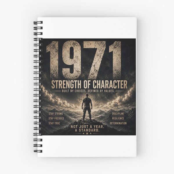 Item preview, 1971 Strength of Character Vintage Birthday Design designed and sold by JMDG Studio.