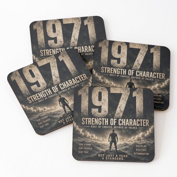Item preview, 1971 Strength of Character Vintage Birthday Design designed and sold by JMDG Studio.