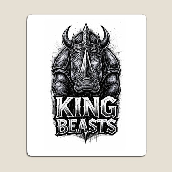 Item preview, Rhino King Viking - KING BEASTS Distressed designed and sold by KingapparelBR.