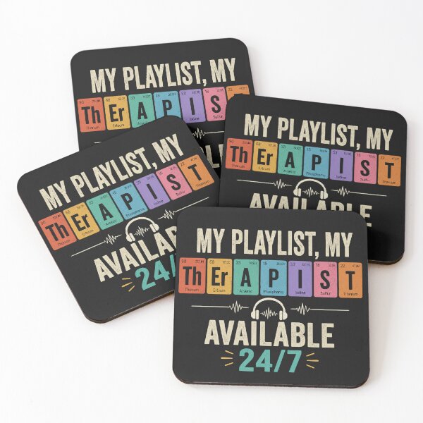 Item preview, My Playlist My Therapist Available 24/7 Shirt. designed and sold by QuirkyCloud Designs.